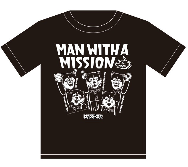 限定発売】「MAN WITH A MISSION×brokker」コラボTシャツ！！！